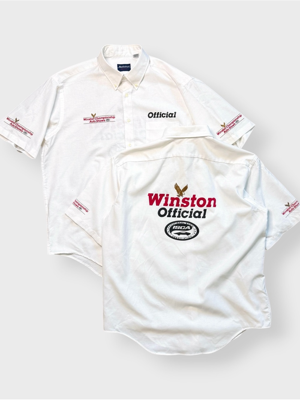 Vintage NOS 90s Winston Championship Auto Shows Official ISCA Lot of 2 Shirt, NA